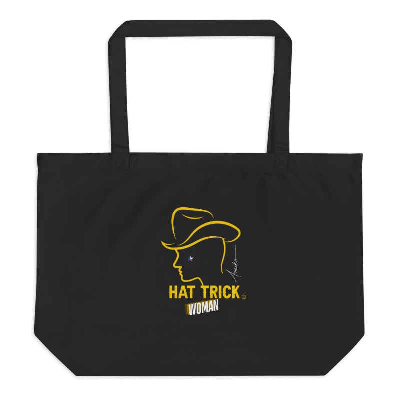 Hat Trick Black Tote Bag