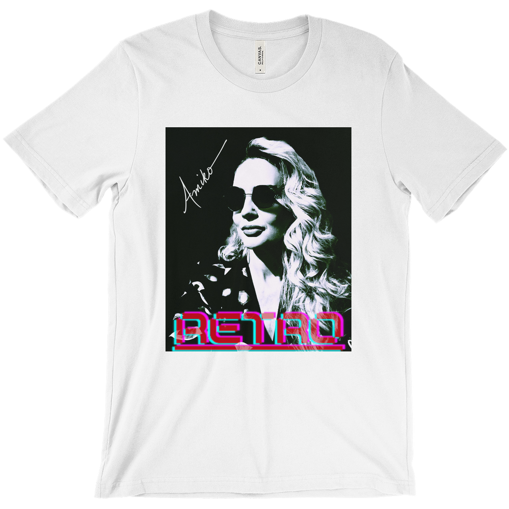 Amiko Self-Portrait Retro T-Shirt in Black or White