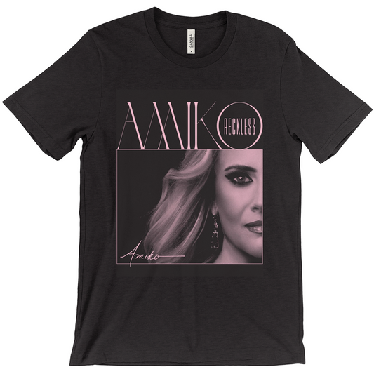 Reckless Signature T-Shirt in Pink & Black